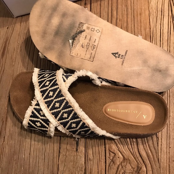Anthropologie Callie Criss Cross Slide Sandals - Picture 5 of 10